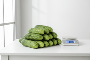 Cucumber 1kg images on table