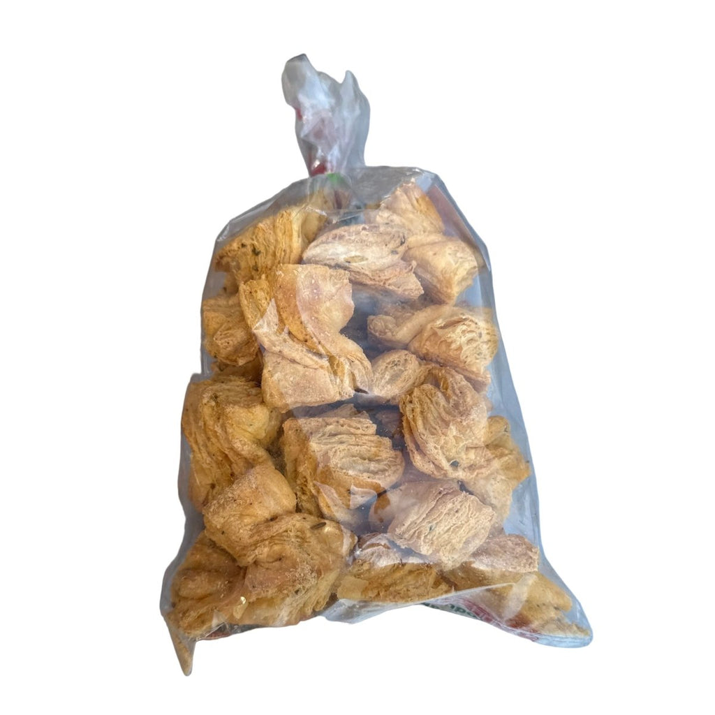 Bag of peanuts on a white background