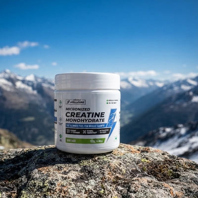 Wellcore- Micronised Creatine Monohydrate (122g) Kiwi Flavour