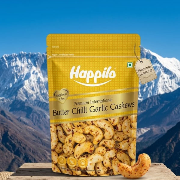 Happilo butter chilli garlic cashews
