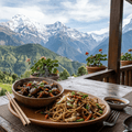 Chilli Chicken and Noodles  by Moksha