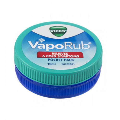 Vicks VapoRub pocket pack on a white background