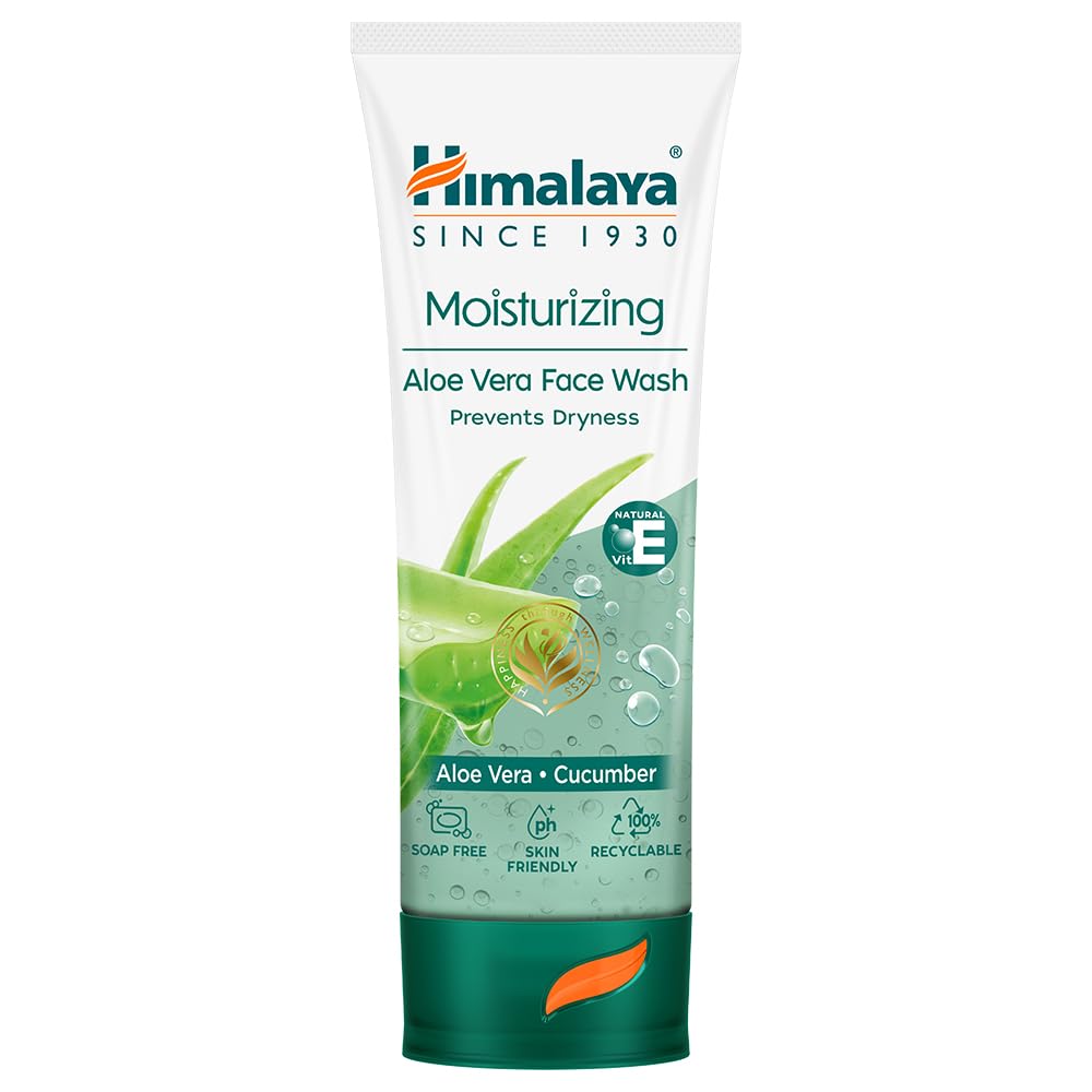Himalaya Herbals Moisturizing Aloe Vera Face Wash Cream, 100ml
