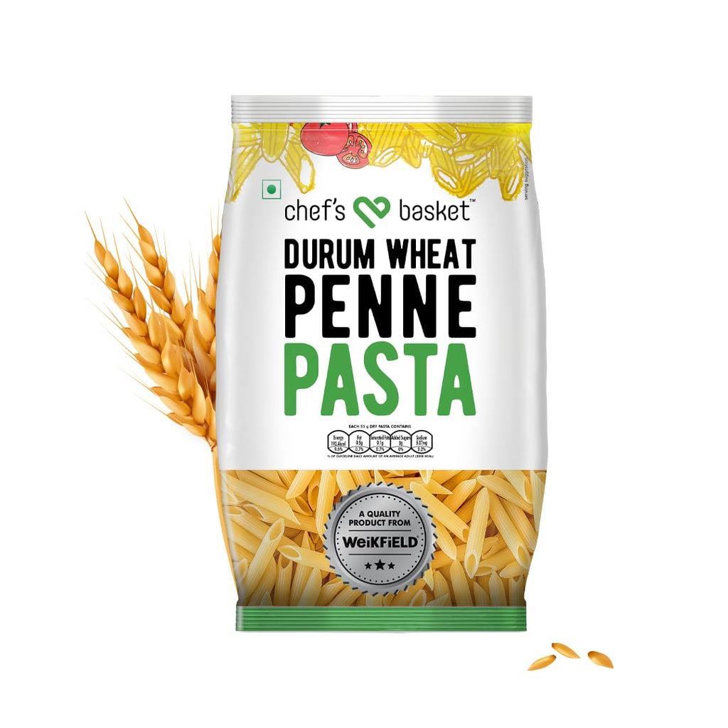 Chef's Basket Penne Pasta | Made With 100% Durum Wheat Semolina | 100% Suji
