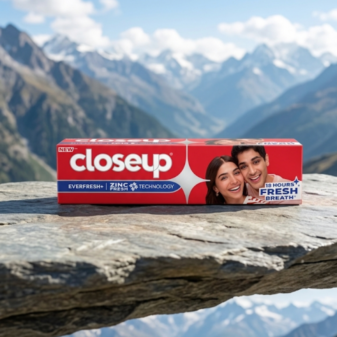 Closeup toothpaste