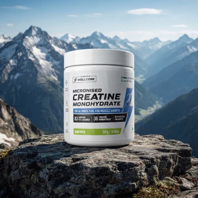 Wellcore- Micronised Creatine Monohydrate (307g) Kiwi Flavour
