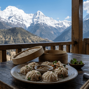 Steamed Paneer Momo  by Moksha