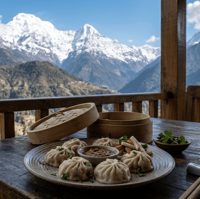 Steamed Paneer Momo  by Moksha