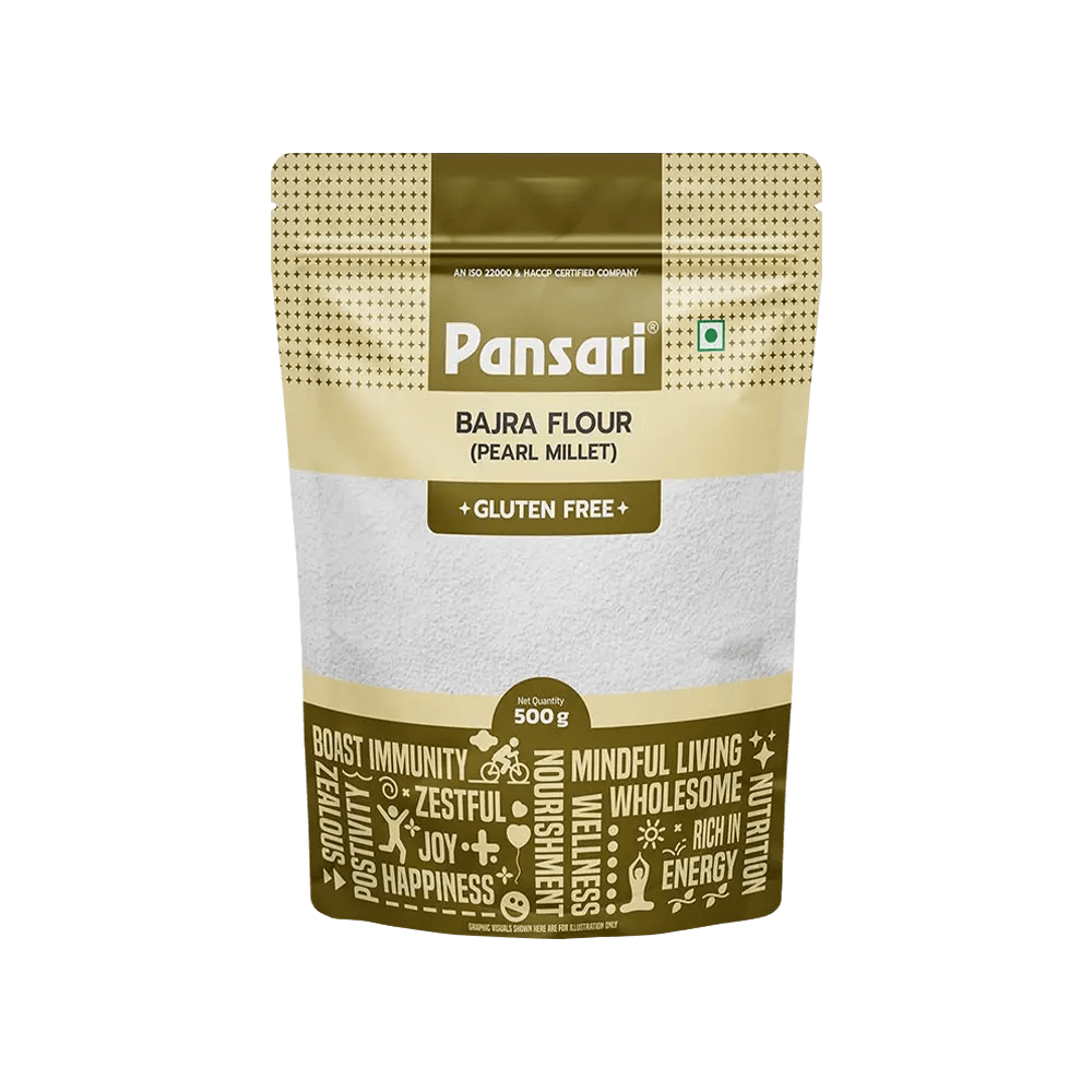 Pansari Bajra / Pearl Millet Flour (500g) (बाजरा आटा)