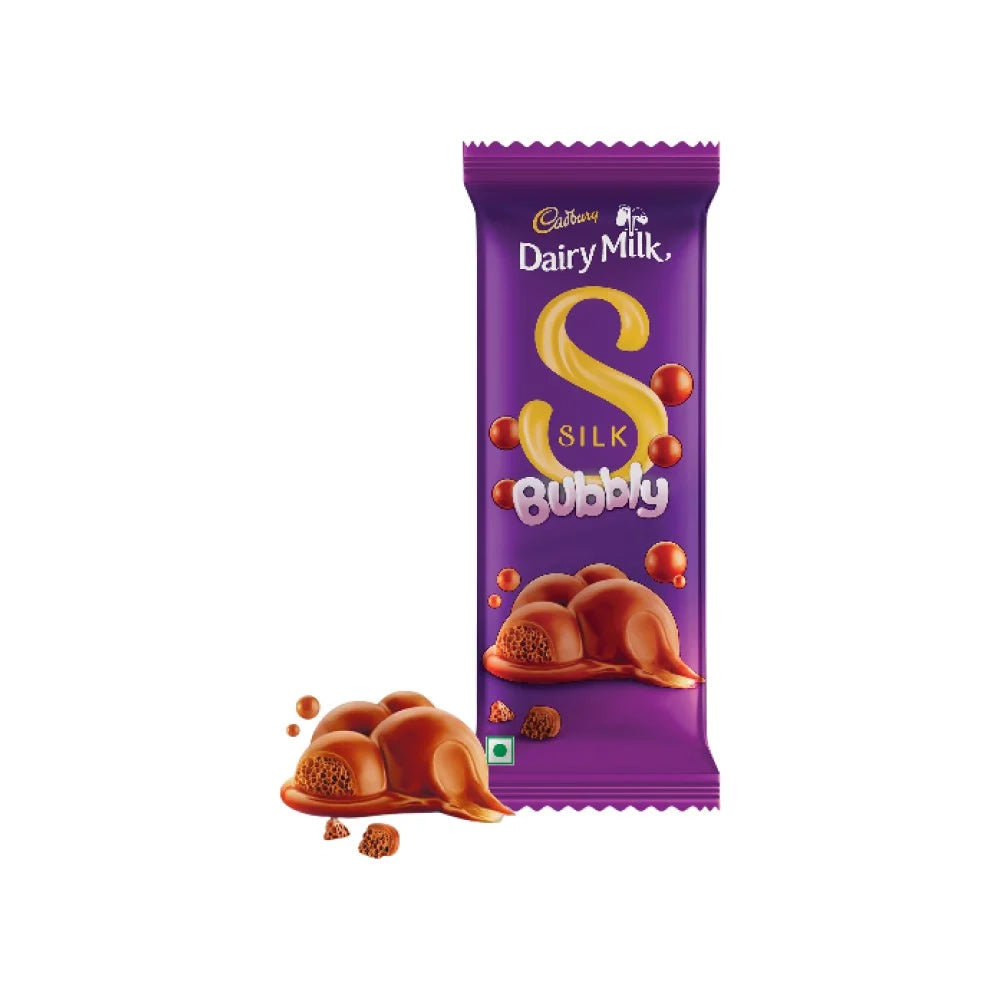 Cadbury Dairy Milk Bubbly Silk Chocolate Bar