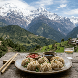 Steamed Chicken Momo by Moksha