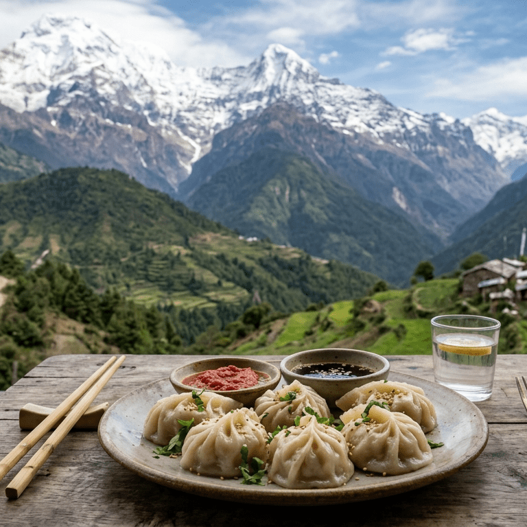 Steamed Chicken Momo by Moksha