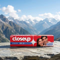 Closeup toothpaste
