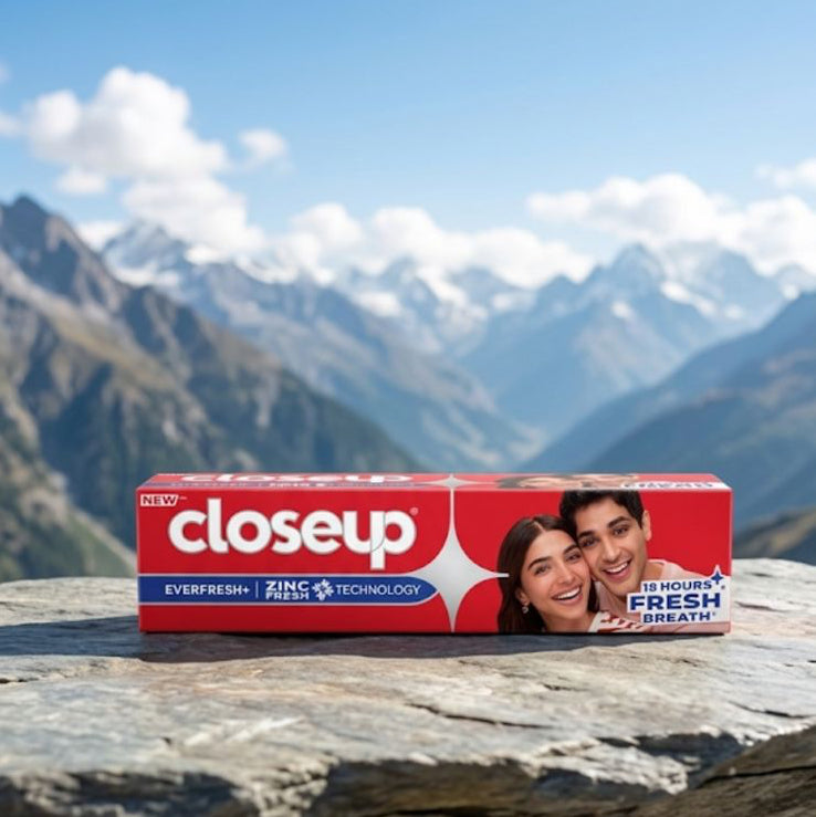 Closeup toothpaste