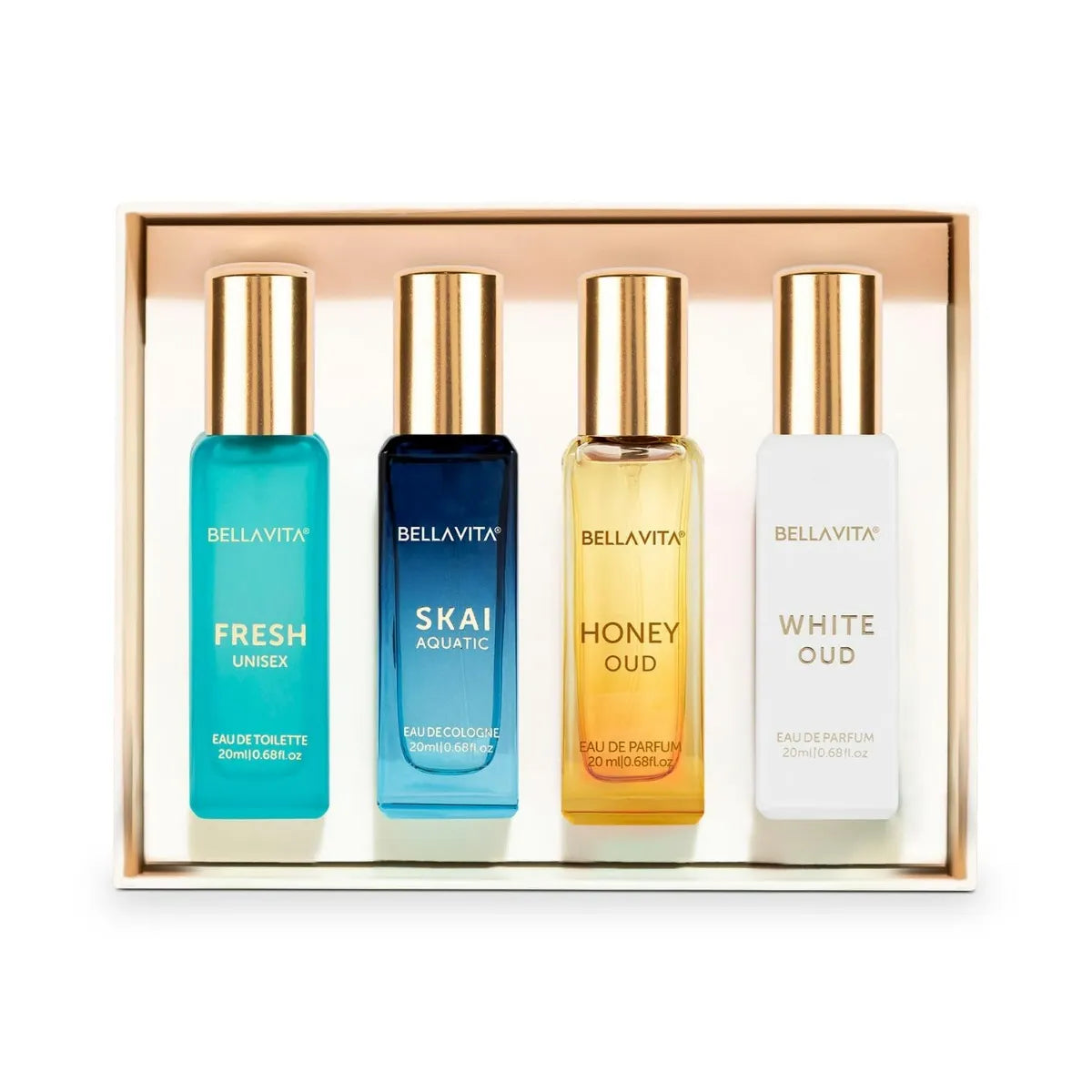 Bella Vita Unisex Luxury Perfum Gift Set, 4x20 ml