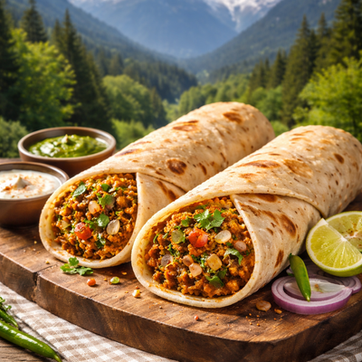 Soya Keema Roll  by Moksha (सोया कीमा रोल)