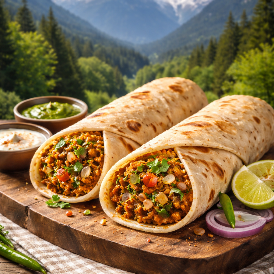 Soya Keema Roll  by Moksha (सोया कीमा रोल)