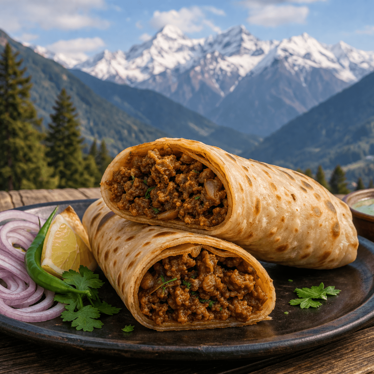 Mutton Keema Roll  by Moksha