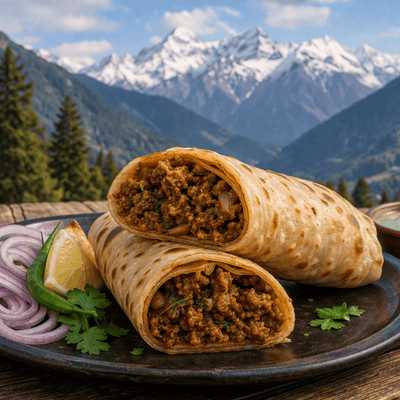 Mutton Keema Roll  by Moksha