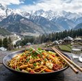 Chicken egg noodles  by Moksha