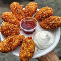 Fried Chicken Momo  by Moksha