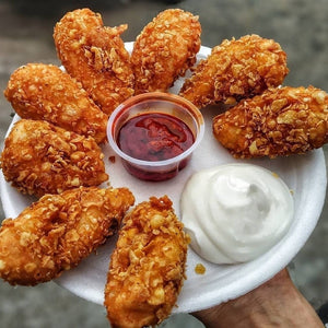 Fried Chicken Momo  by Moksha
