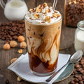 Hazelnut cold coffee by Moksha