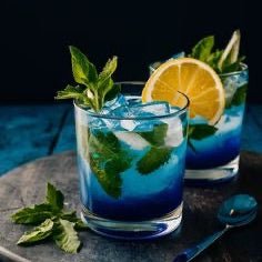 Blue Curacao Mojito  by Moksha