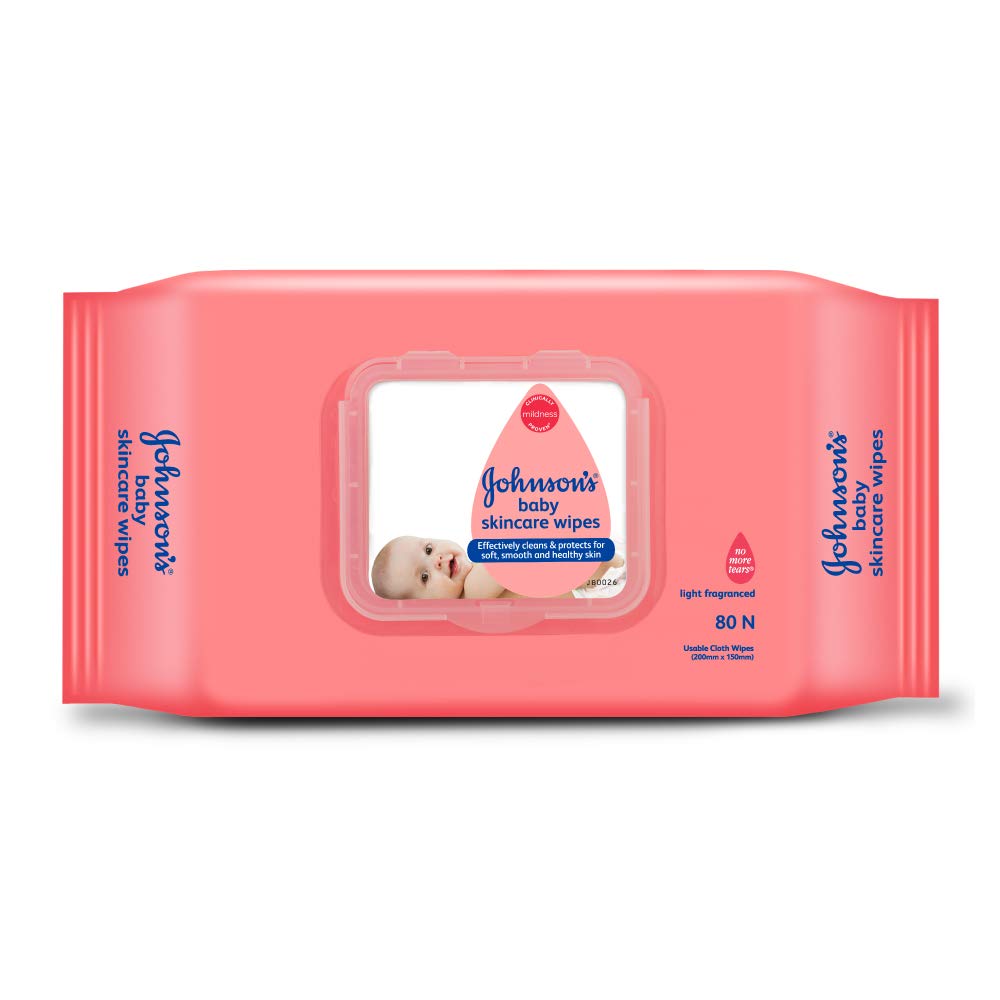 JOHNSON'S® Baby Skincare 80 Wipes (जॉनसन्स® बेबी स्किनकेयर 80 वाइप्स)
