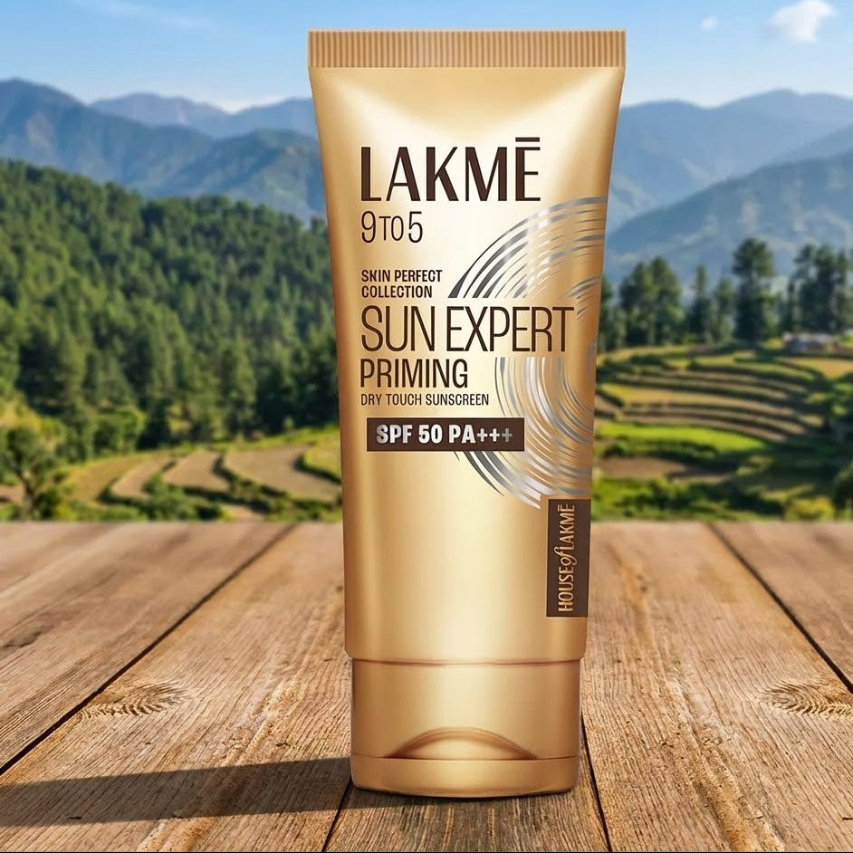 Lakme Sun Expert Primer + Sunscreen with SPF 50 PA+++ (लक्मे सन एक्सपर्ट प्राइमर + सनस्क्रीन)