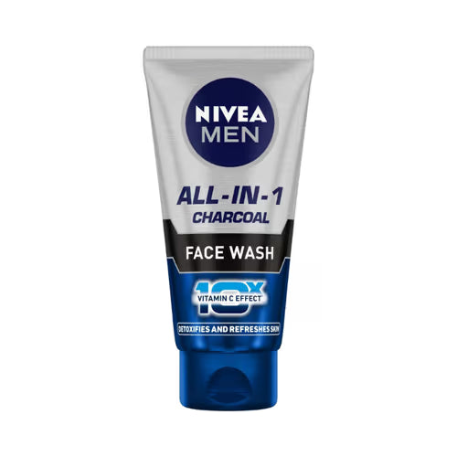 NIVEA MEN Face Wash, All in 1 Charcoal (निवियाँ मेन फेस वाश )