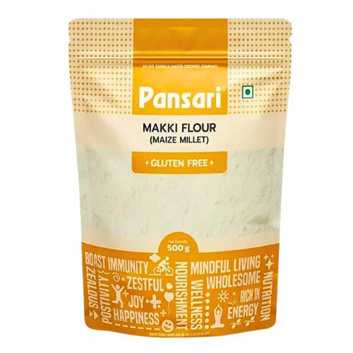 Pansari Makki Atta / Maize Flour (500g) (मकई का आटा)