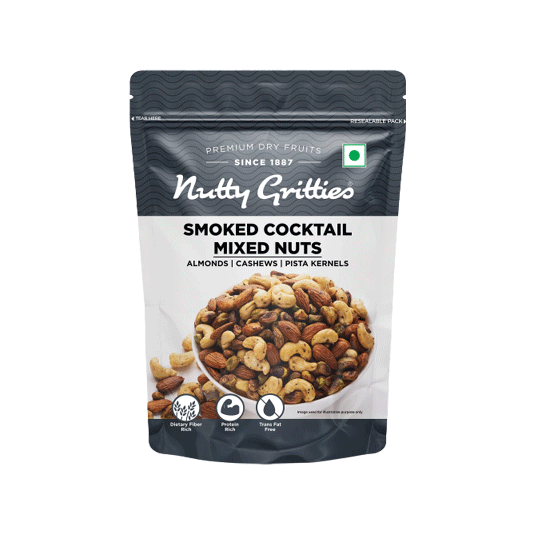 Nutty Gritties Premium Smoked Cocktail Mixed Nuts 200g
