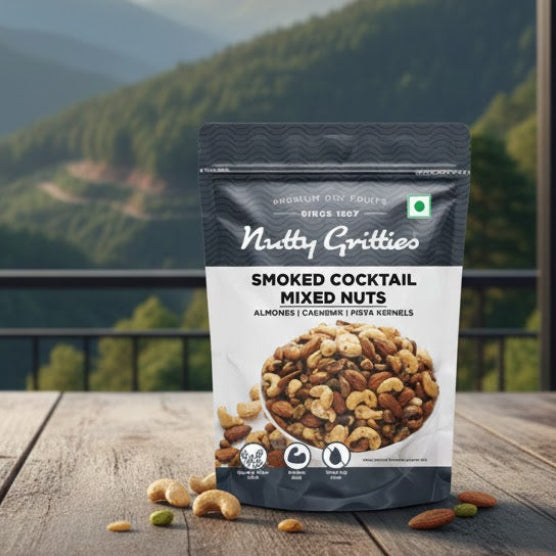 Nutty Gritties Premium Smoked Cocktail Mixed Nuts 200g