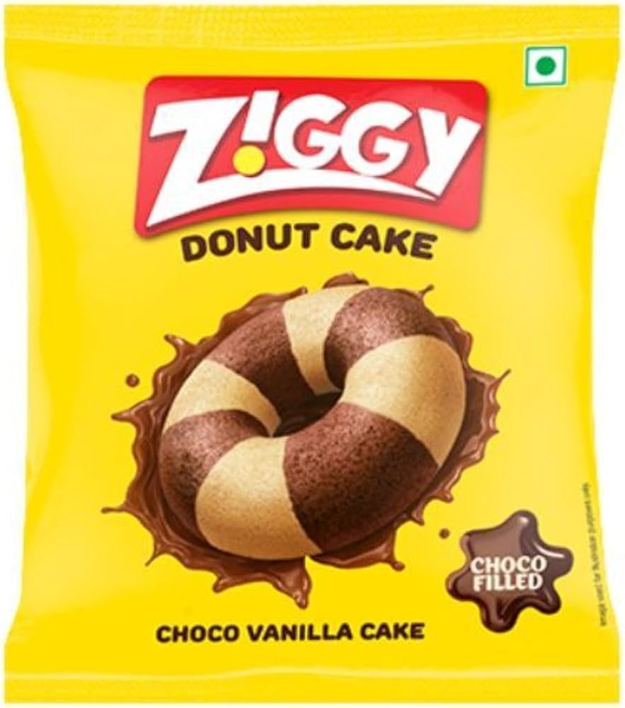Ziggy Donut Cake Choco Vanilla (ज़िग्गी डोनट केक चॉको वनीला )