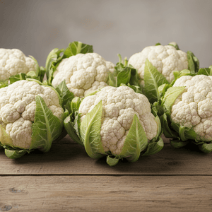 Cauliflowers product Image on the table