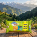 Cheez-It Oatmeal crackers package with a scenic mountain background