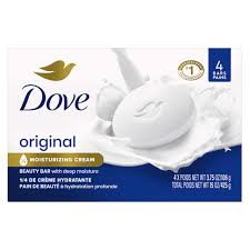 Dove soap bar packaging with visible branding