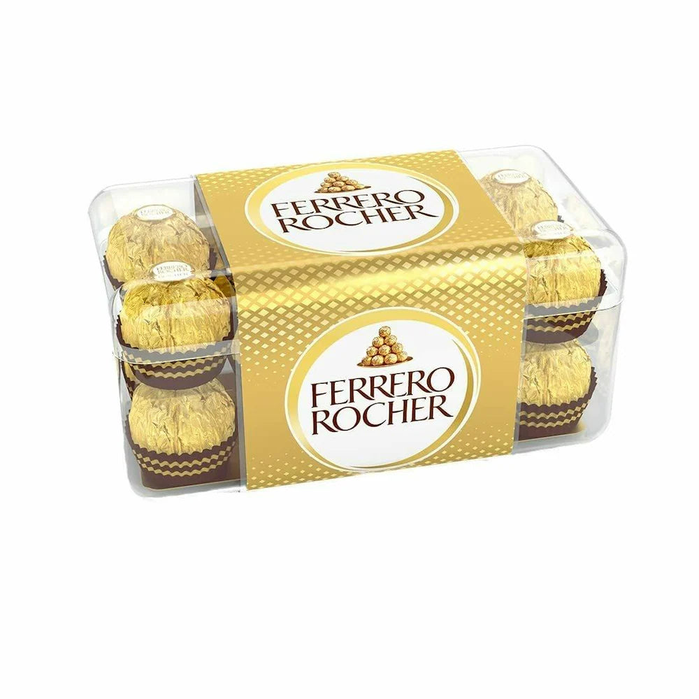 Ferrero Rocher, Exquisite Hazelnut and Milk Chocolate Premium Gift Box