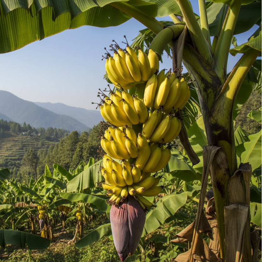Fresh Banana Images in Kumaun hills