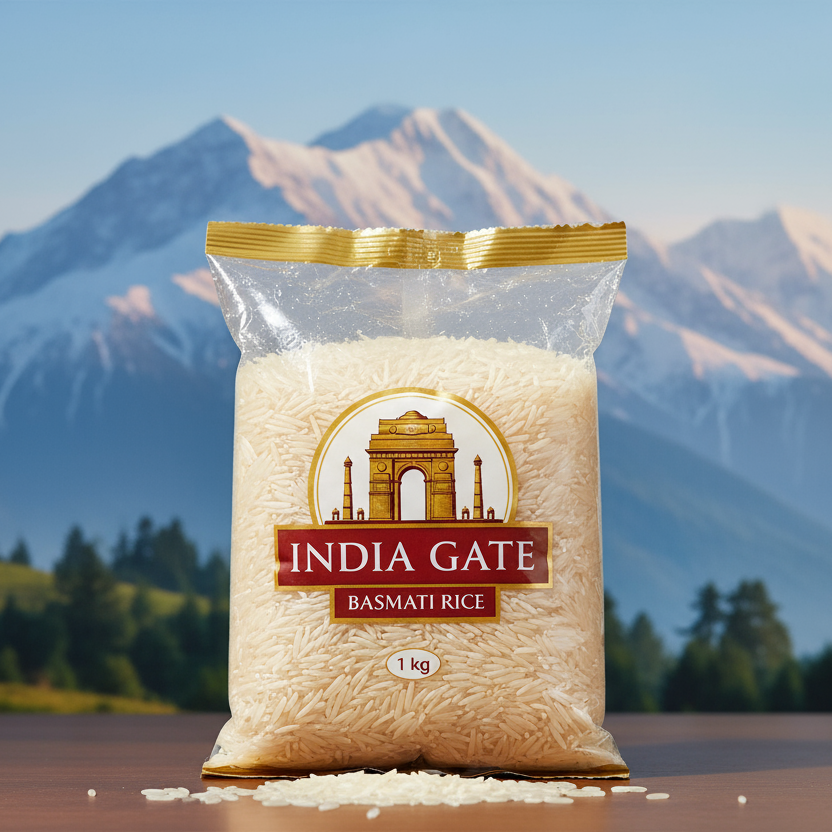 India gate basmati rice 1 kg product image with hill