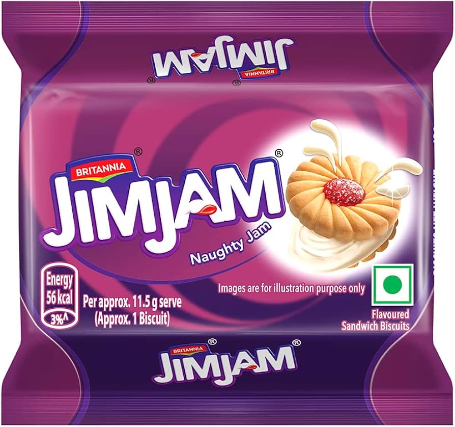 Britannia Treat Jim Jam Biscuits (जिम जैम बिस्कुट)