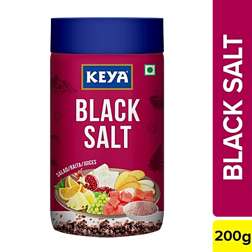 Keya Black Salt - multi-purpose/salad/raita/juices, 200 g