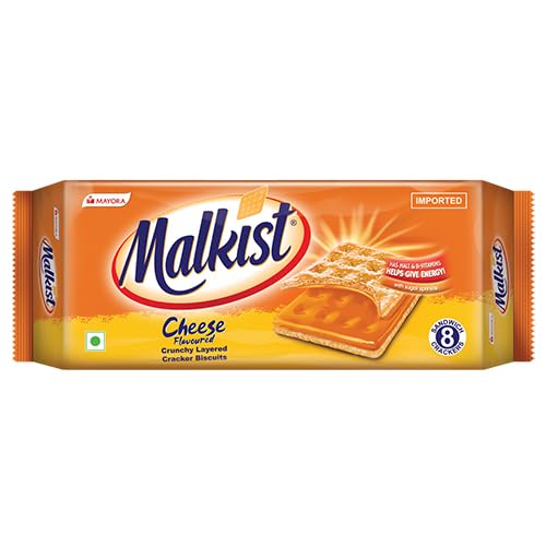 Malkist Cheese Flavoured Cracker Biscuits (मालकिस्ट चीज़ फ्लेवर्ड क्रैकर बिस्कुट )