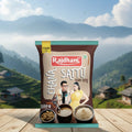Rajdhani Chana Satñu packaging with a scenic background