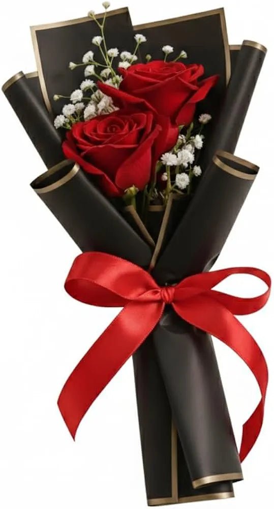 The Floral Portrait 5 Stem Red Rose