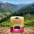 Everest Saffron packaging with a scenic mountain backdrop
