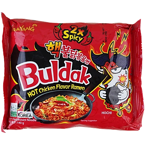Korean Noodles Samyang Buldak Ramen Noodles 2x spicy