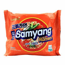Samyang Ramen packaging with brand logo and text
