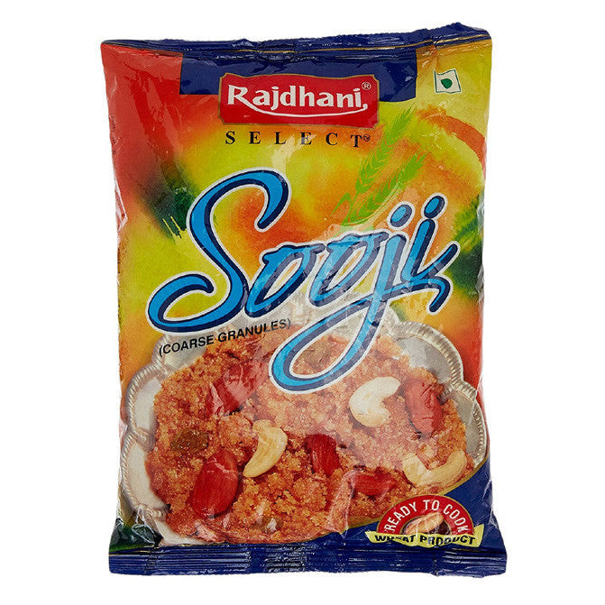 Rajdhani Sooji package on a white background